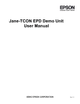 Jane-TCON EPD Demo Unit User Manual