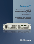 Genesys 5kW 2U Programmable DC Power Supplies User Manual