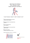 Spine Tango User's Manual Part I: Dictionary of Terms