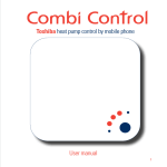 User manual Toshiba heat pump control by mobile