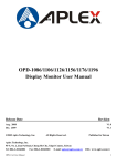 OPD-1086/1106/1126/1156/1176/1196 Display Monitor User Manual