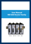 NB1600 Router F User Manual NB1600 Router Family er