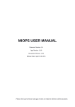 MIOPS User Manual