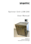 Spinner Unit LSM-200 User Manual