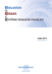 Evaluation des risques du système financier français juillet 2015