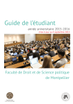 Guide de l'étudiant 2015 / 2016 - UFR Droit et Science politique