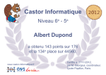 Albert Dupond - Castor informatique : coordinateur