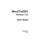 NmxToCD1 Version 1.41 User Guide
