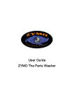 User Guide ZYMO The Parts Washer