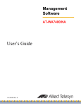 User's Guide - Allied Telesis