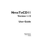 NmxToCD11 Version 1.12 User Guide