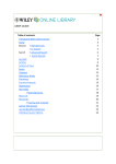 USER GUIDE Table of contents: Page Introducing Wiley Online