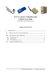 TCP-CLIENT FIRMWARE USER'S GUIDE