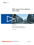 BMC Impact Event Adapters User Guide