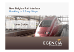 User Guide New Belgian Rail Interface Booking in 3 Easy