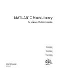 MATLAB C Math Library 2.0 User's Guide