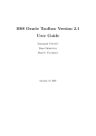 BSS Oracle Toolbox Version 2.1 User Guide