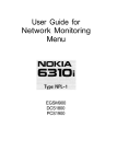User Guide for Network Monitoring Menu