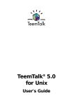 TeemTalk for Unix User's Guide v 5.0