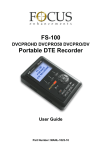 FS-100 Portable DTE Recorder, Version 4, User Guide, MANL