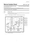 MANUAL UPDATE SHEET FOR TMS320C5X USER'S GUIDE