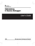 TMS320C4x C SOURCE DEBUGGER USER'S GUIDE