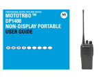MOTOTRBO DP1400 Non-Display Portable User Guide
