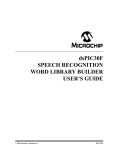 dsPIC30F Speech Recognition Word Library Builder User's Guide