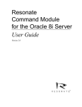 Resonate Command Module for the Oracle 8i Server User Guide