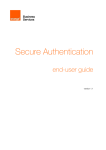 Secure Authentication end-user guide MP token for Windows PC
