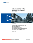 Integration for BMC Remedy Service Desk User Guide