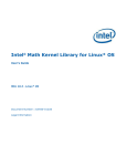 Intel(R) Math Kernel Library for Linux* OS User's Guide