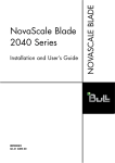 NovaScale Blade 2040 Series Installation and User's Guide