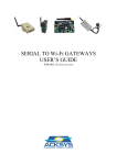 Serial to Wi-Fi Gateways User's Guide