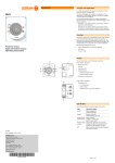 Presence sensor (light and motion sensor) Operating instructions