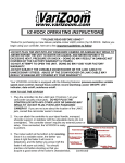 VZ-STEALTH (StealthZoom) OPERATING INSTRUCTIONS