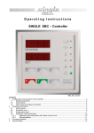 Operating Instructions SINGLE SBC – Controller