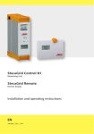 StecaGrid Control N1 StecaGrid Remote Installation and operating