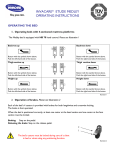 MEDLEY OPERATING INSTRUCTIONS