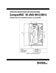 NI cRIO-9012/9014 Operating Instructions and Specification