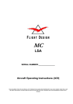 Aircraft Operating Instructions (AOI)