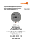 Installation and operating instructions: Radio controlled