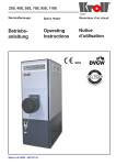 Betriebs- anleitung Operating Instructions Notice d'utilisation