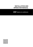 INSTALLATION AND OPERATION MANUAL