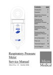 Respiratory Pressure Meter Service Manual