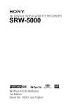 SRW-5000 Installation Manual