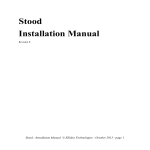 Stood Installation Manual - the Ellidiss Technologies web site