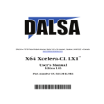 X64 Xcelera-CL LX1 User's Manual