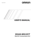 EtherCAT Communication Unit User's Manual