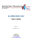 KX GPRS M2M I-NET user's manual v1.0 English